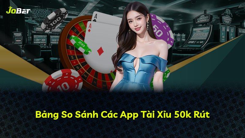 Bảng So Sánh Các App Tài Xỉu 50k Rút
