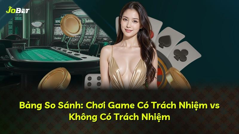 Bảng So Sánh: Chơi Game Có Trách Nhiệm vs Không Có Trách Nhiệm